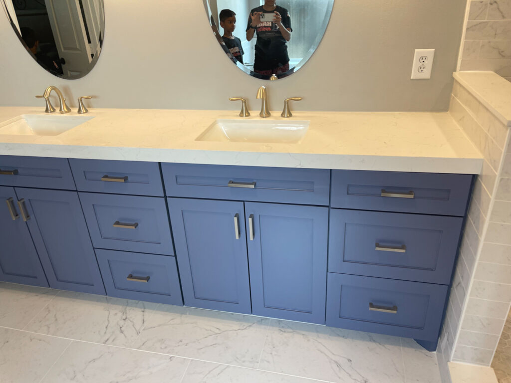 Missouri City Bathroom Remodeling Project Counters